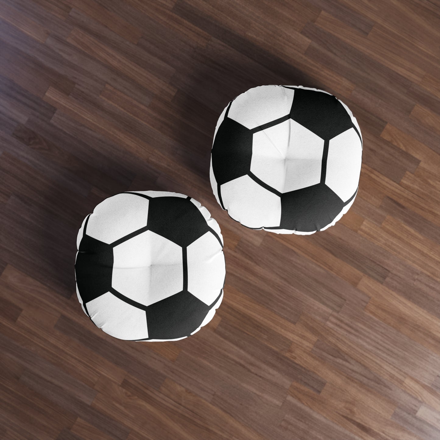 Soccer Tufted Floor Pillow, Round