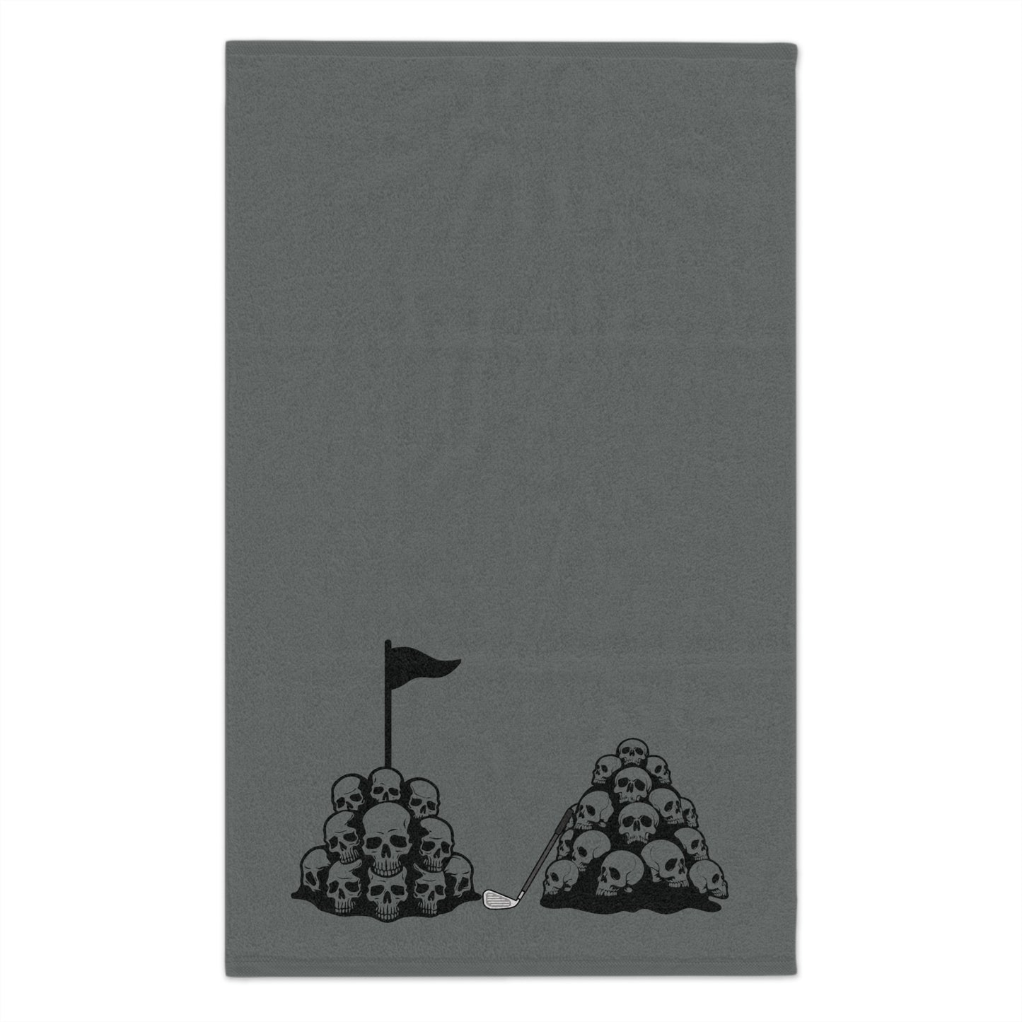 Skull Pile Golf Towel, 11x18