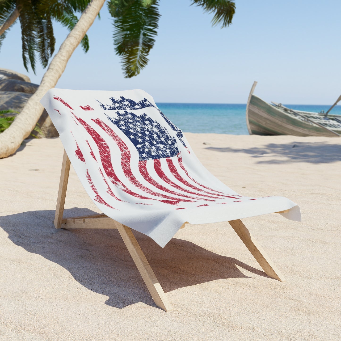 US Flag 30"x60" Beach Towel