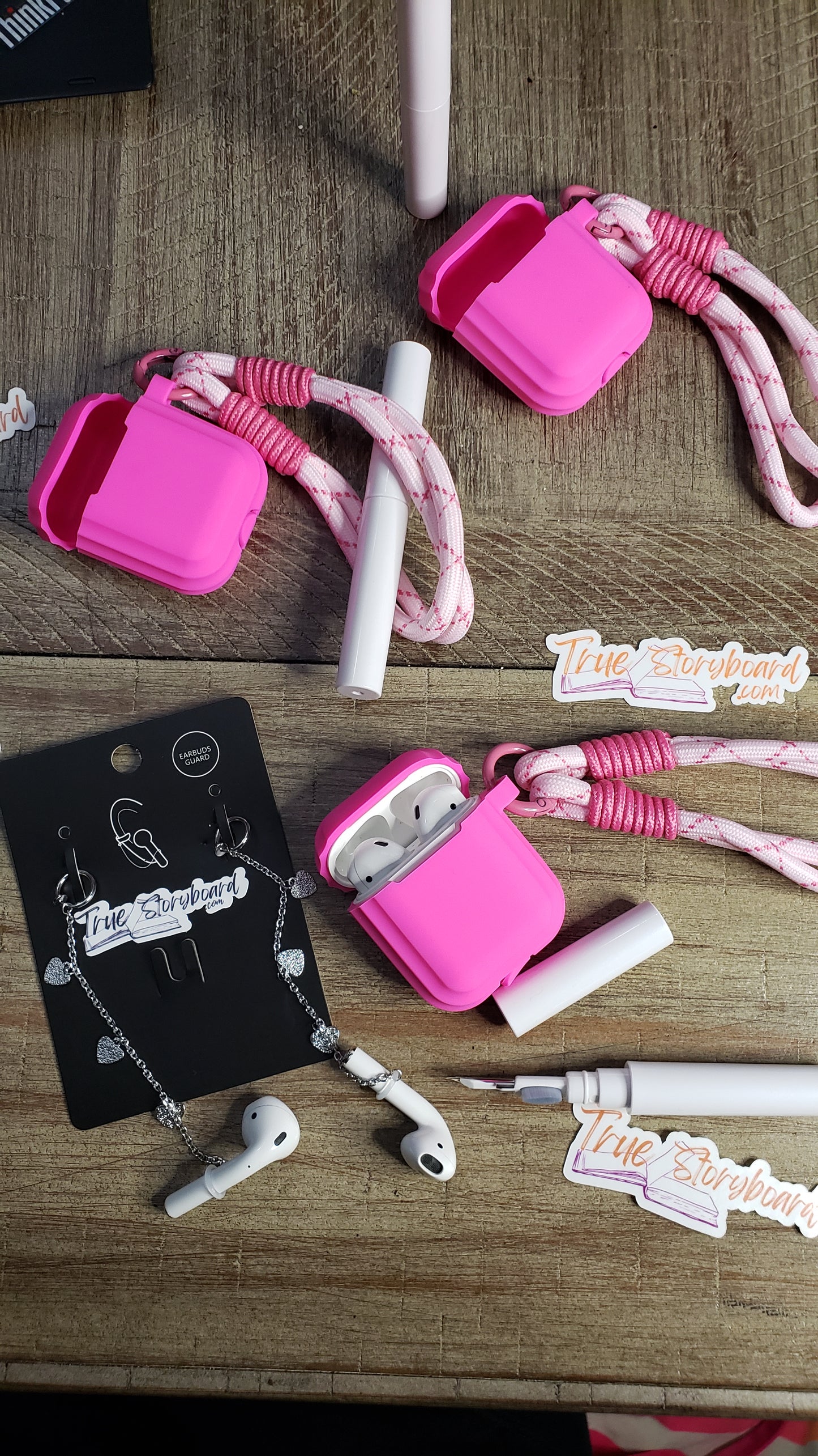 Hot Pink Airpod Case bundle
