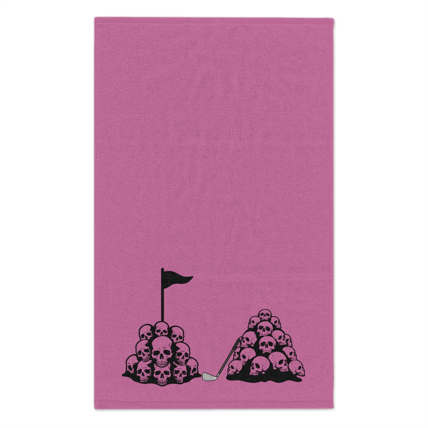 Skull Pile Golf Towel, 11x18