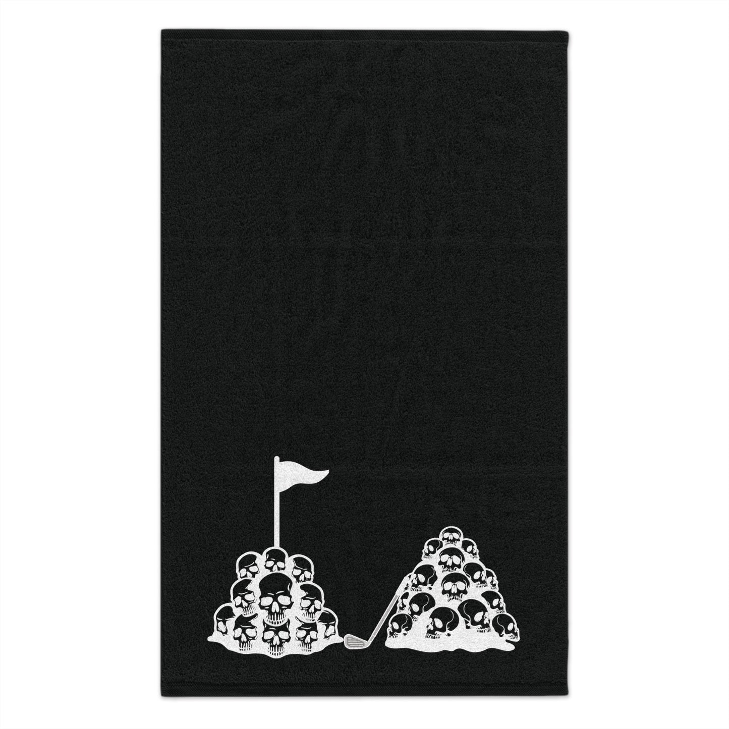 Skull Pile Golf Towel, 11x18
