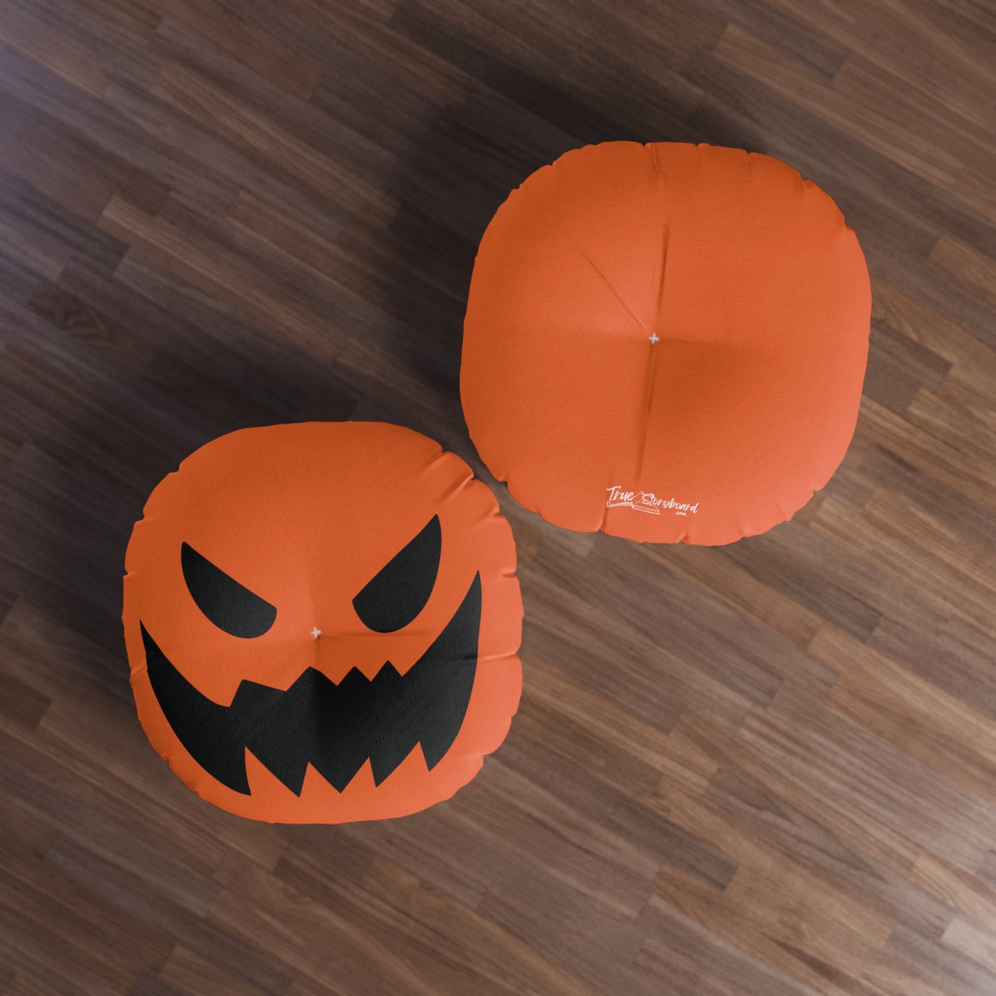 Jack O'Lantern Pumpkin Tufted Floor Pillow