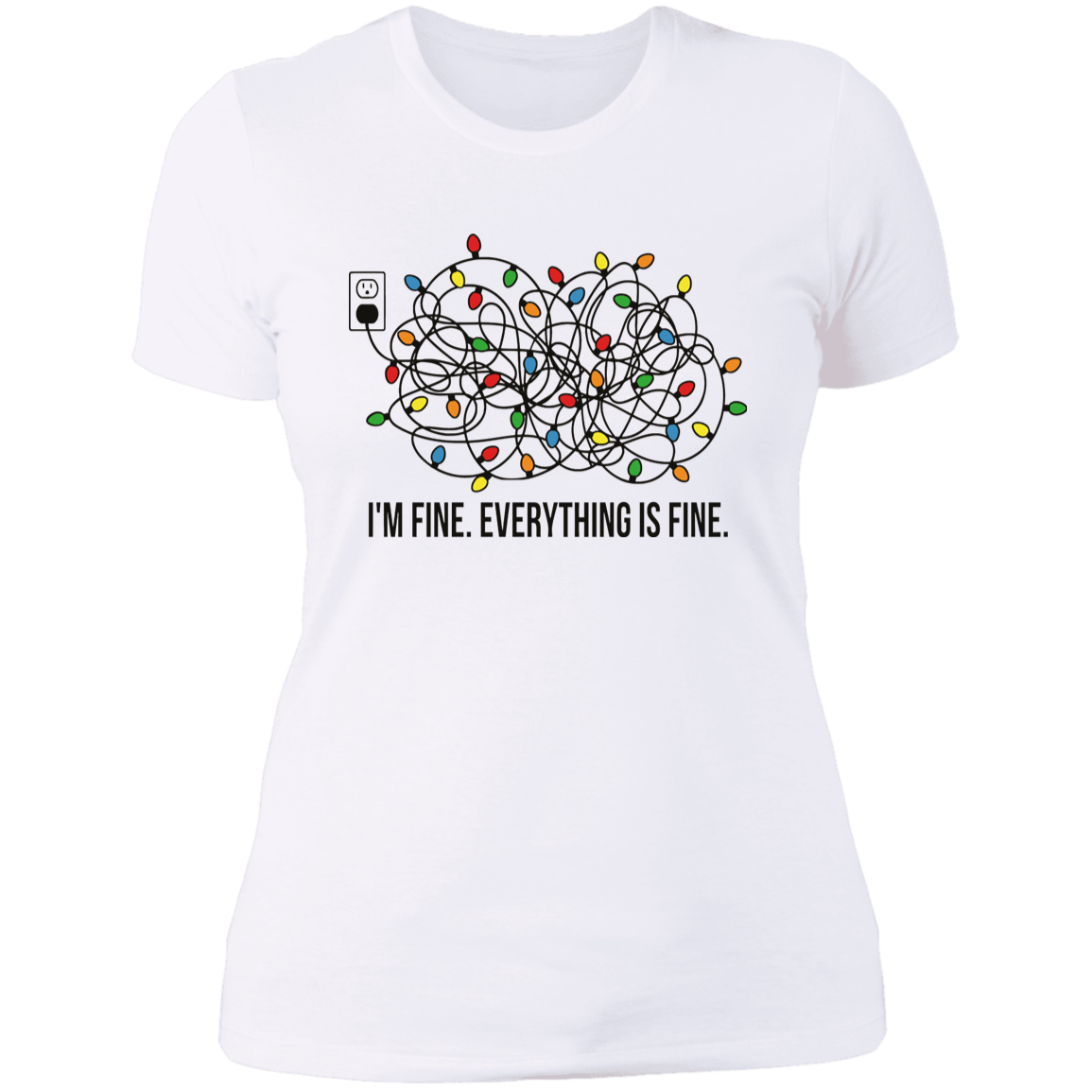 I'm fine Ladies' Boyfriend T-Shirt