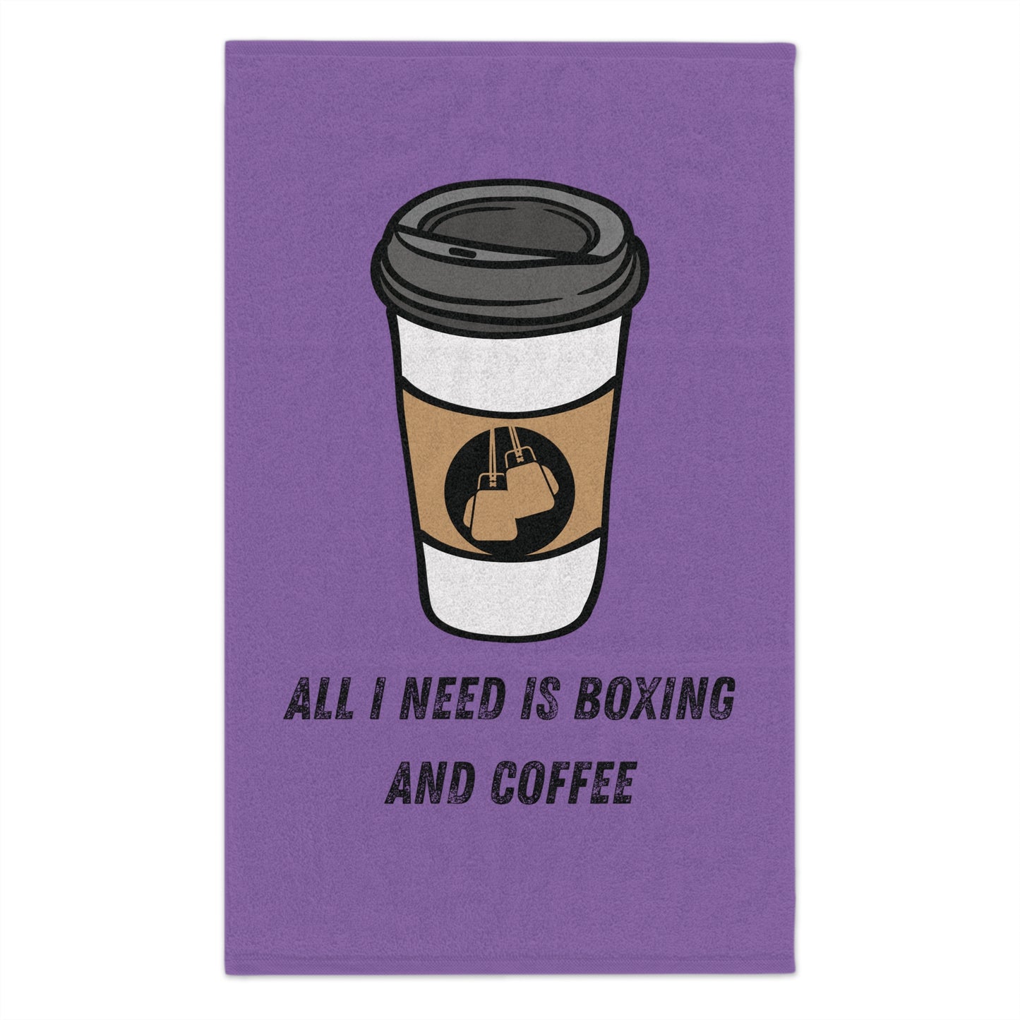 All I Need is Boxing and coffee Gym Towel Rally Towel, 11x18