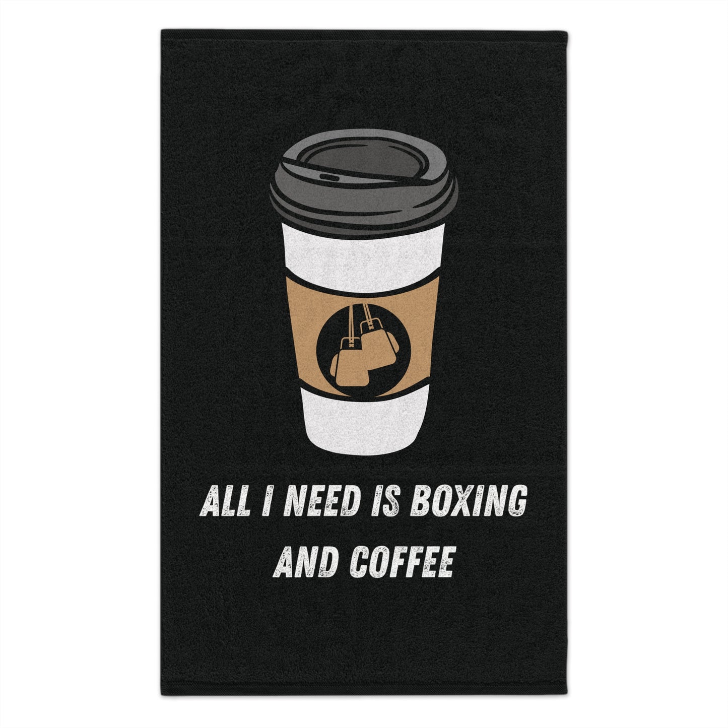 All I Need is Boxing and coffee Gym Towel Rally Towel, 11x18