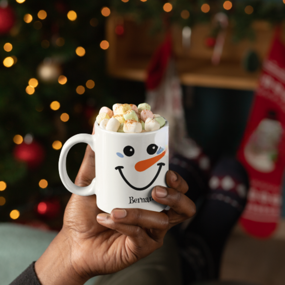 Snowman 11oz White Mug