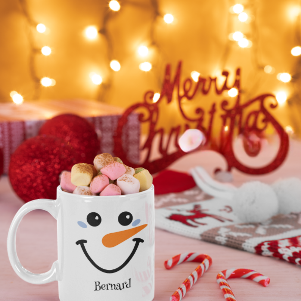 Snowman 11oz White Mug