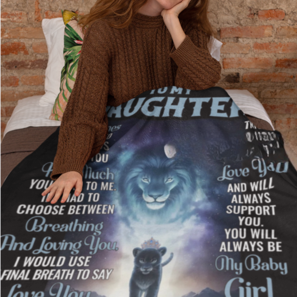 To my Daughter Cozy Plush Fleece Blanket - 50x60