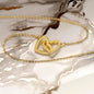 To my Daughter from Dad Interlocking Hearts Necklace