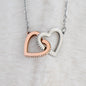 Happy Valentine's Day Roses Interlocking Hearts