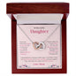 To My Lovely Daughter | Always Keep Me In Your Heart - Interlocking Hearts necklace