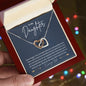 To my Daughter from Dad Interlocking Hearts Necklace