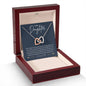To my Daughter from Dad Interlocking Hearts Necklace