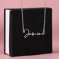 To My Beautiful Girlfriend Name Necklace