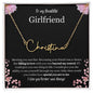 To My Beautiful Girlfriend Name Necklace