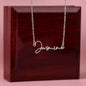 To My Beautiful Girlfriend Name Necklace