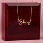 To My Beautiful Girlfriend Name Necklace
