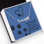 Dog Paw Name Necklace Happiest Days