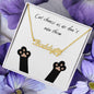 Cat Paw Name Necklace Cats Choose us