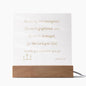 Be Strong Square Plaque