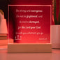 Be Strong Square Plaque