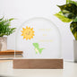 Dino Sunshine Domed Acrylic Plaque