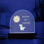 Dino Sunshine Domed Acrylic Plaque