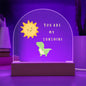 Dino Sunshine Domed Acrylic Plaque