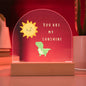 Dino Sunshine Domed Acrylic Plaque