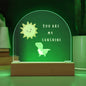 Dino Sunshine Domed Acrylic Plaque
