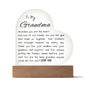 To my Grandma Plaque