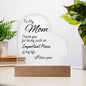 To My Mom Plaque