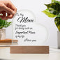 To My Mom Plaque