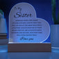 Sister Acrylic Plaque