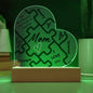 Mom Piece Heart Plaque