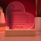 Sister Acrylic Plaque