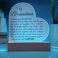 To my Grandma Plaque