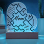 Mom Piece Heart Plaque