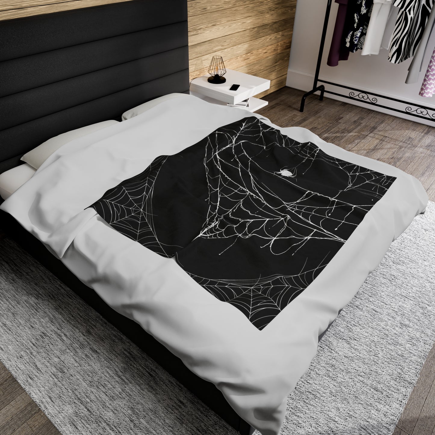 Spider Web Blanket Halloween Plush Blanket