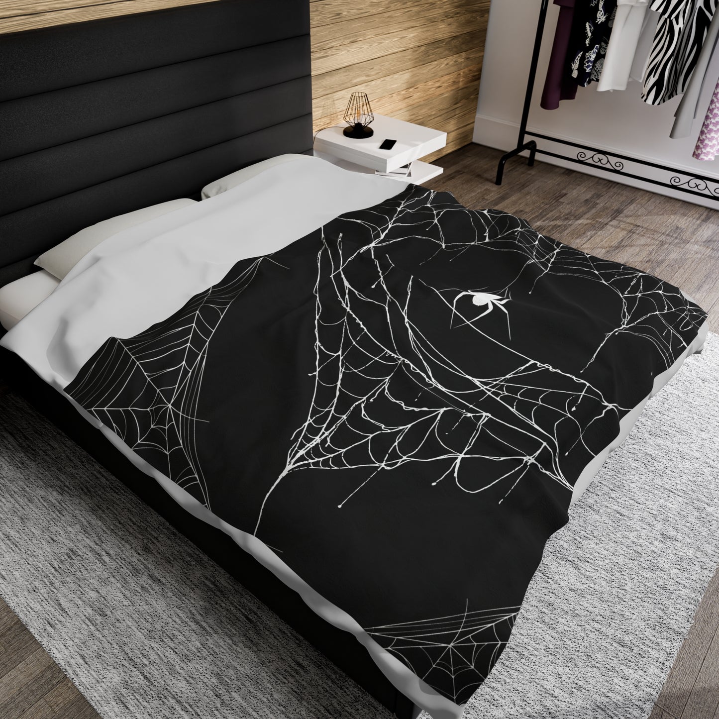 Spider Web Blanket Halloween Plush Blanket