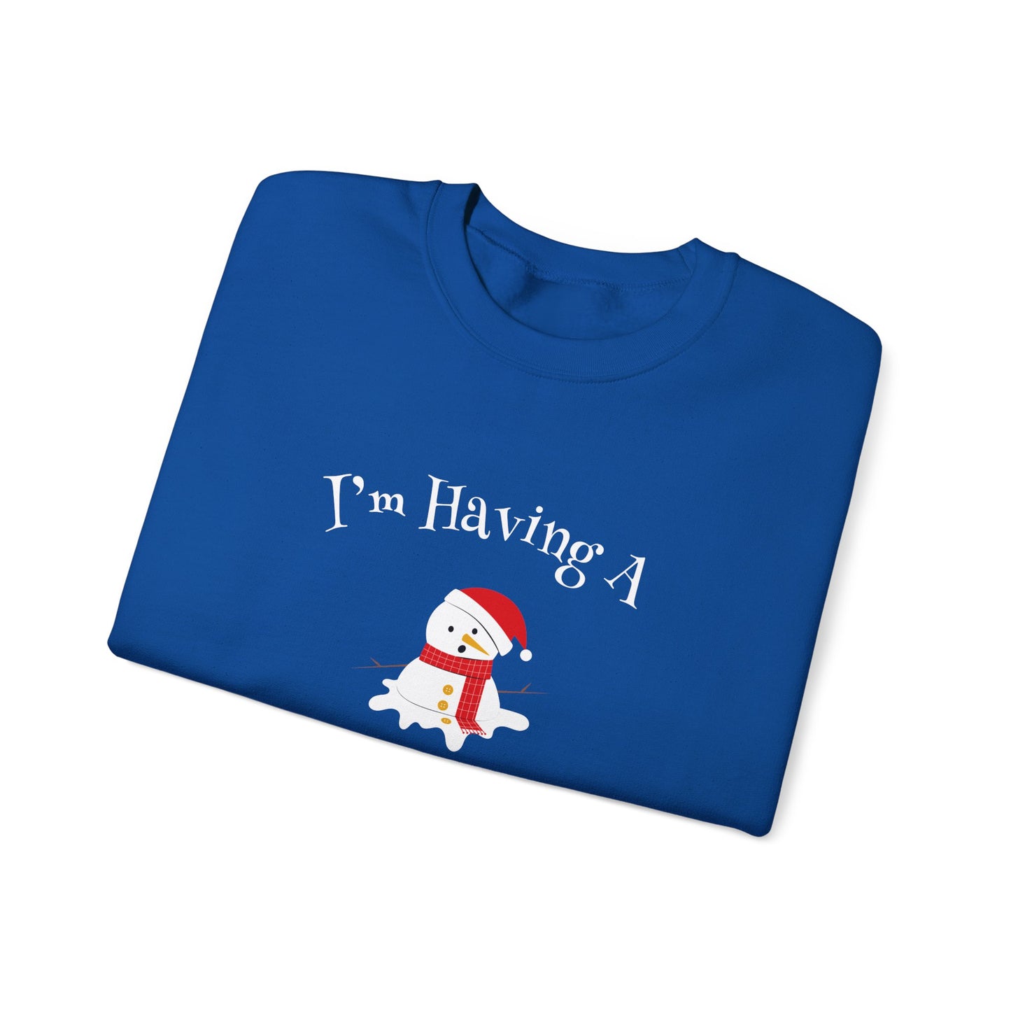 I'm having a meltdown Christmas Crew Neck Sweater pullover