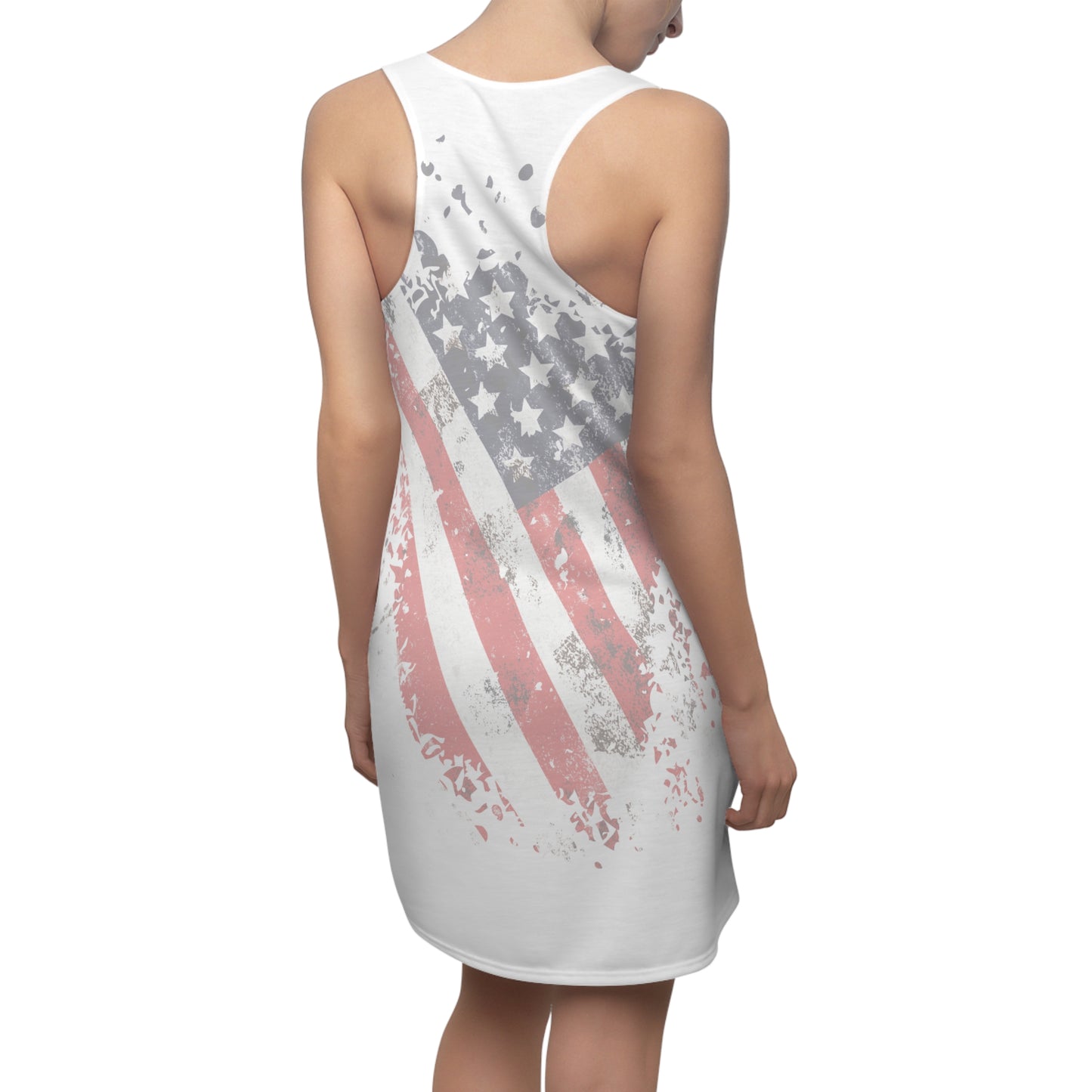 Really Want a Hot dog Women Cut & Sew Racerback Dress WHT