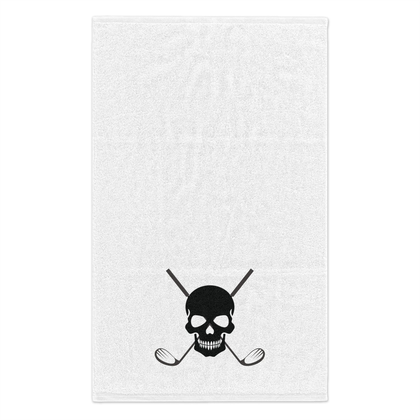 Grey Cross Skull Golf Rally Towel, 11x18