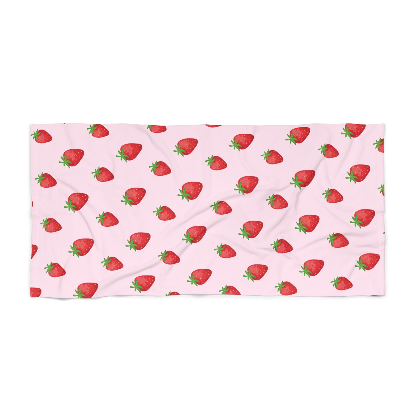 Strawberry Print 30"x60" Beach Towel