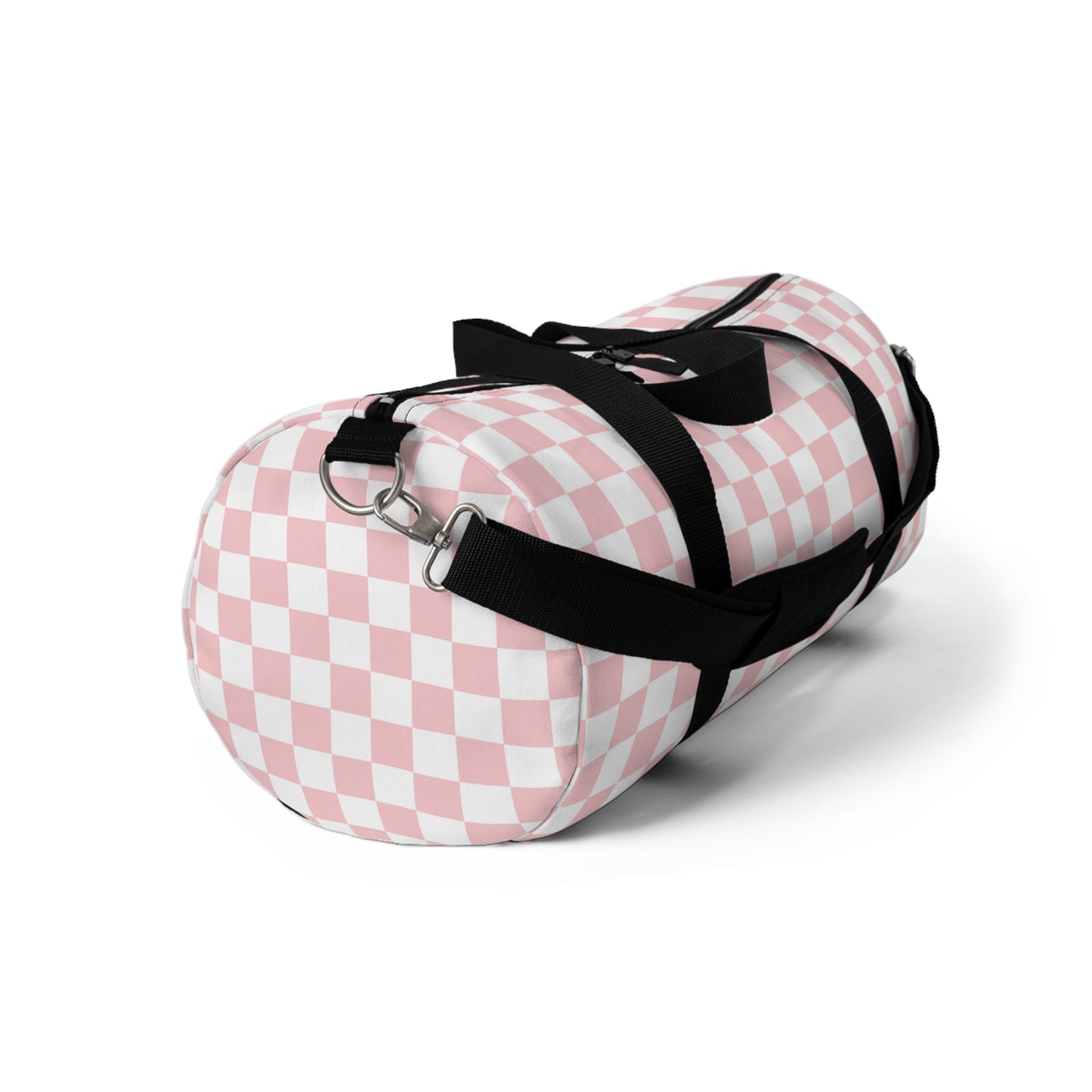 Pink checkered Duffel Bag checkered gym bag for travel