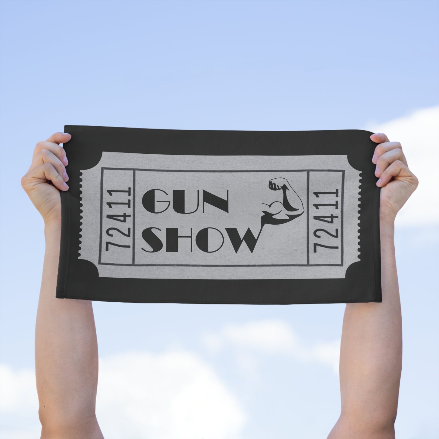 Gun Show Ticket Humor Gym Towel 11"x18"