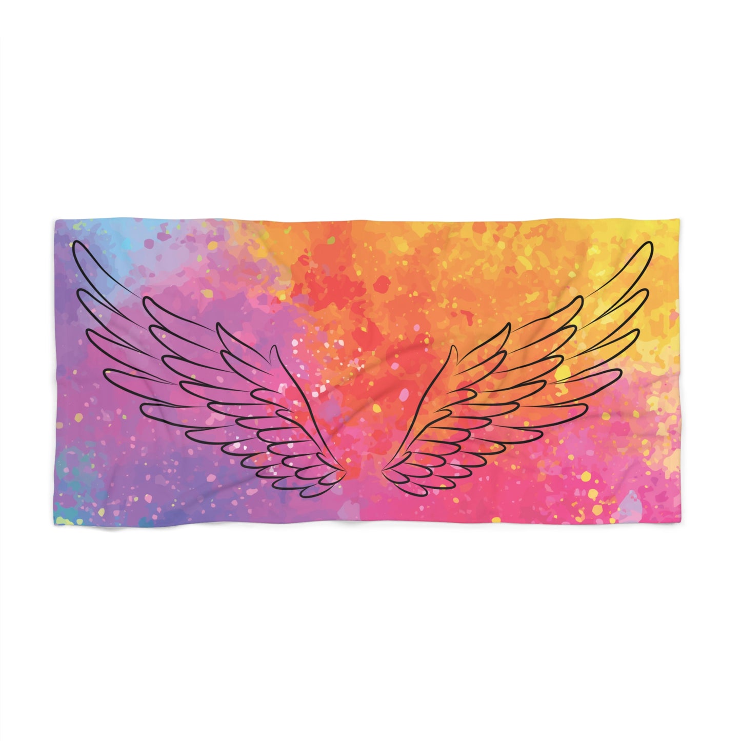 Colorful Wings 30"x60" Beach towel