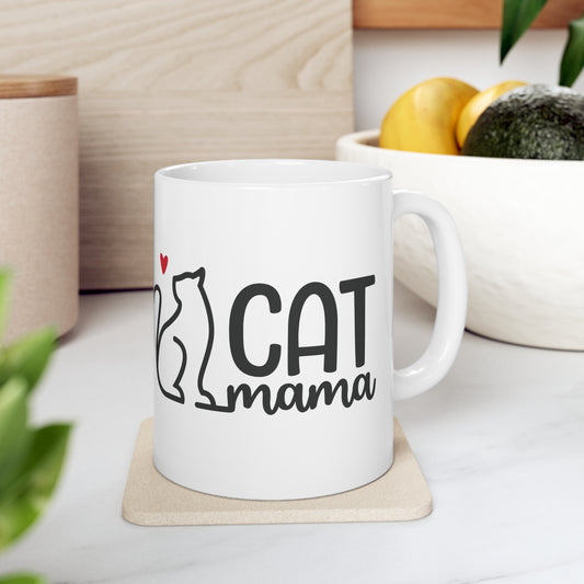 Cat Mama Humor mug 11oz