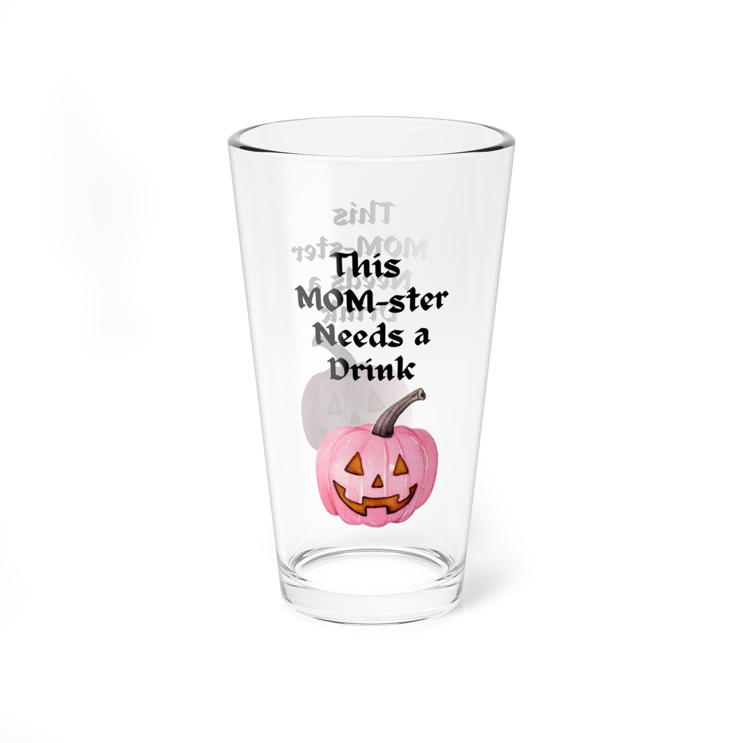 Mom-ster Halloween Mixing Glass, 16oz